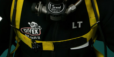 Diver's suit and harnesses